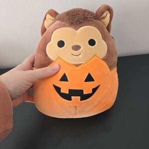 Squishmallow Wade Werewolf Pumpkin Halloween Plushie